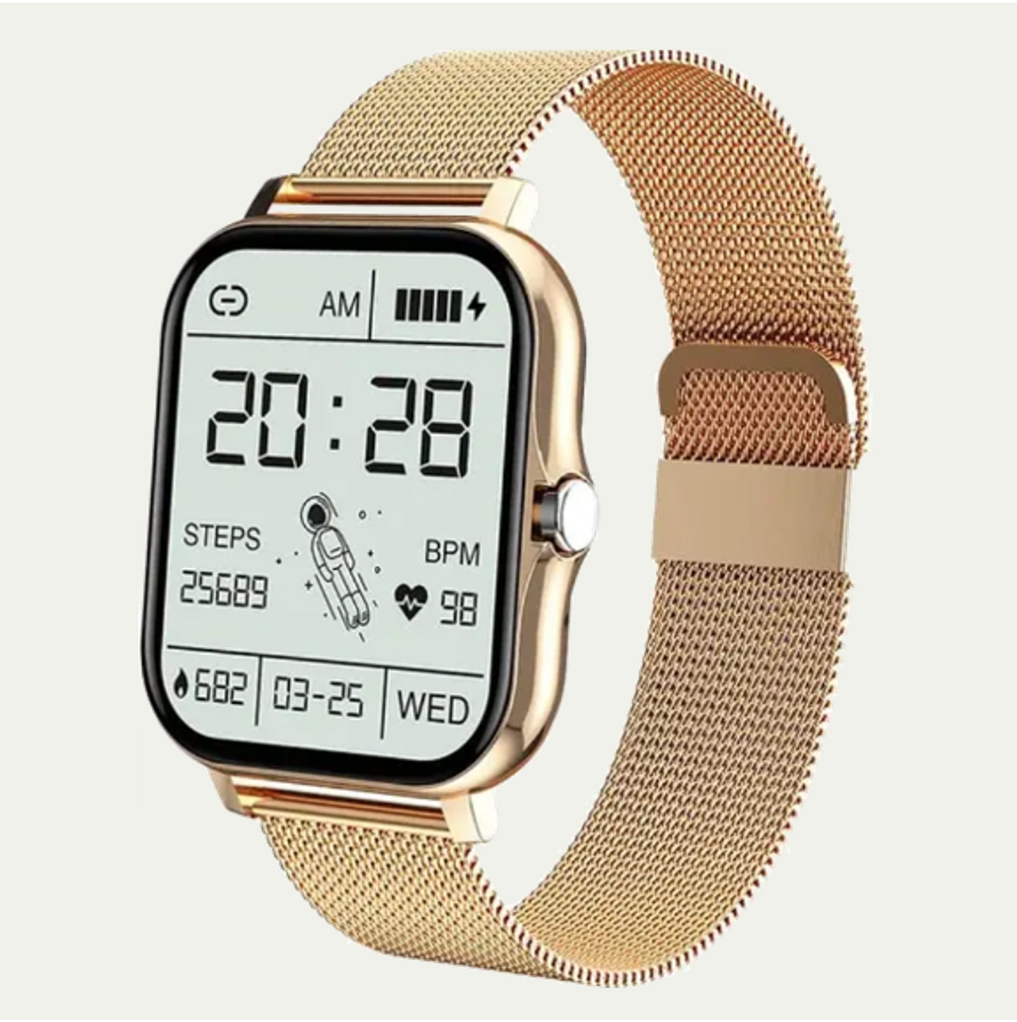 Gold Mesh Smartwatch